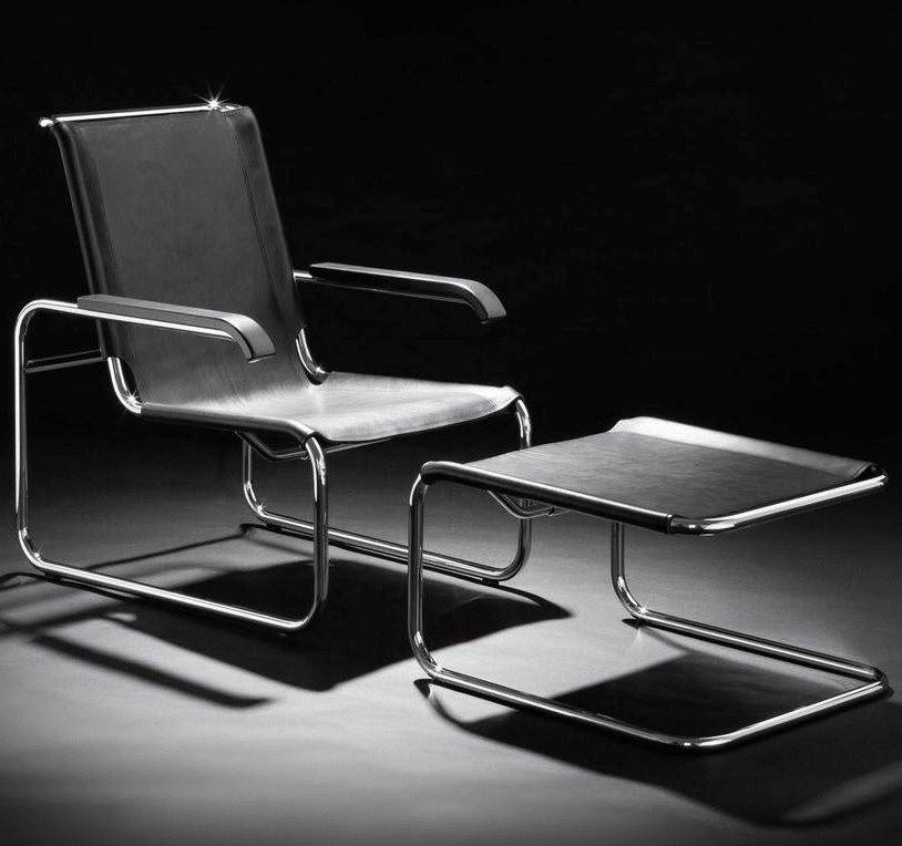 Picture of S 35 L Armchair + S 35 LH Ottoman Marcel Breuer
